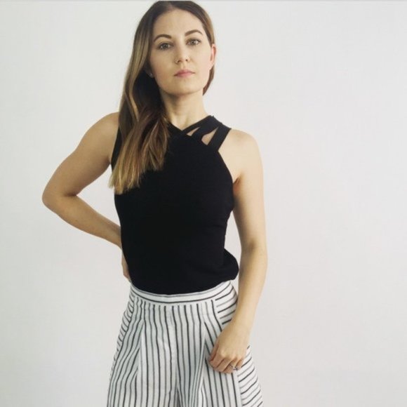 Givenchy Paris Black Knit Strappy Top - Picture 3 of 5